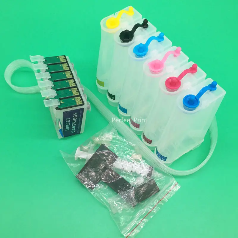 82N T0821N-T0826N Empty CISS Ink System With ARC Chip For Epson T50 T59 TX700 TX800 TX710W TX650 TX810FW TX820FWD continuous ink supply system