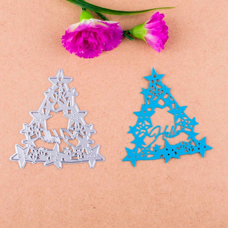 

Christmas Tree "Hello" Metal die cutting dies for DIY Scrapbooking Photo Album Decoretive Embossing Stencial