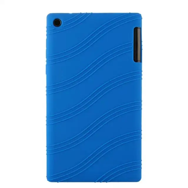 Высокое качество мягкой силиконовой резины кожи защитный чехол для корпуса чехол для lenovo Tab 2 A7-30 A7-30TC A7-30HC 7& quot планшет - Цвет: dark blue