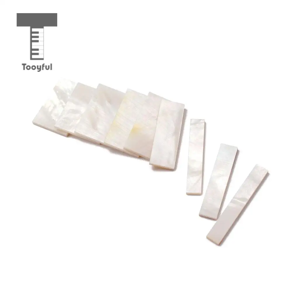 Tooyful DIY Inlays Material White Shell Block for Guitar Fingerboard Fretboard Neck