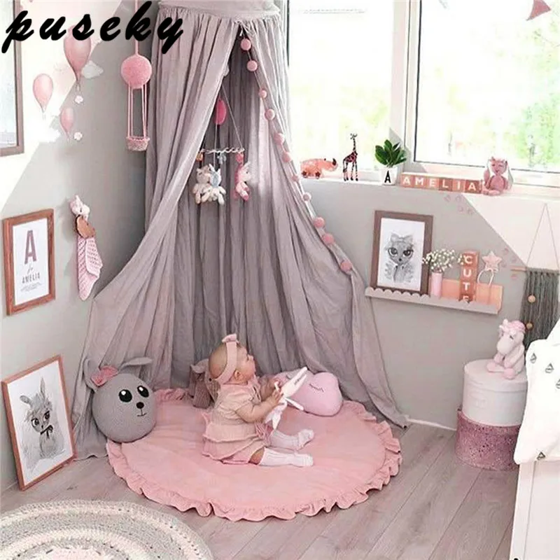 

Puseky Baby Game Mat Princess Lace Girl Kid Crawling Carpet Play Mat Baby Bedding Blanket Childrens Room Decoration Floor Carpet