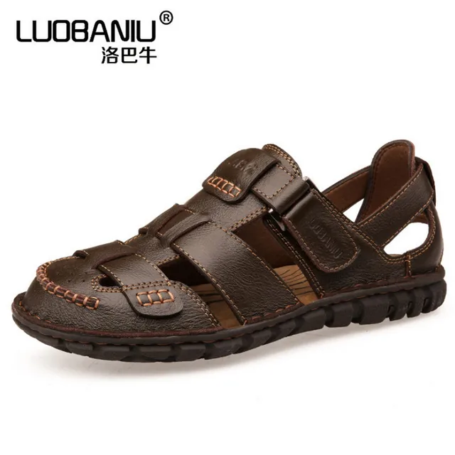 soft leather sandals mens