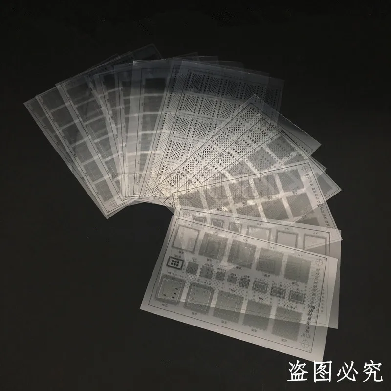 

efix IP BGA Stencil of Solder Mask Ink Tool Kit for Fix Repair iPhone iPad NAND Flash Power Touch IC Chip Reballing Logic Board