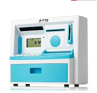 ATM piggy bank deposit machine saving cans painted creative Teller Machine bankQW |