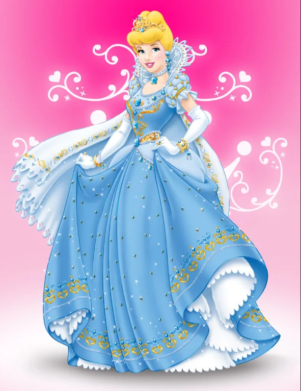 

5x7FT Splendid Dress Cinderella Princess Crown Custom Photo Studio Background Backdrop Vinyl 150cm x 220cm