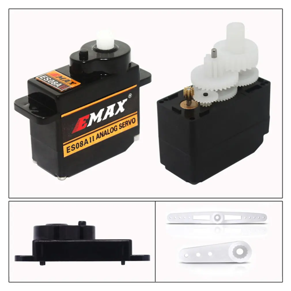4 шт./компл. EMAX ES08A II 8 V 6 1 кг 0 12/0 10 s/60 градусов аналоговые Пластик Шестерни