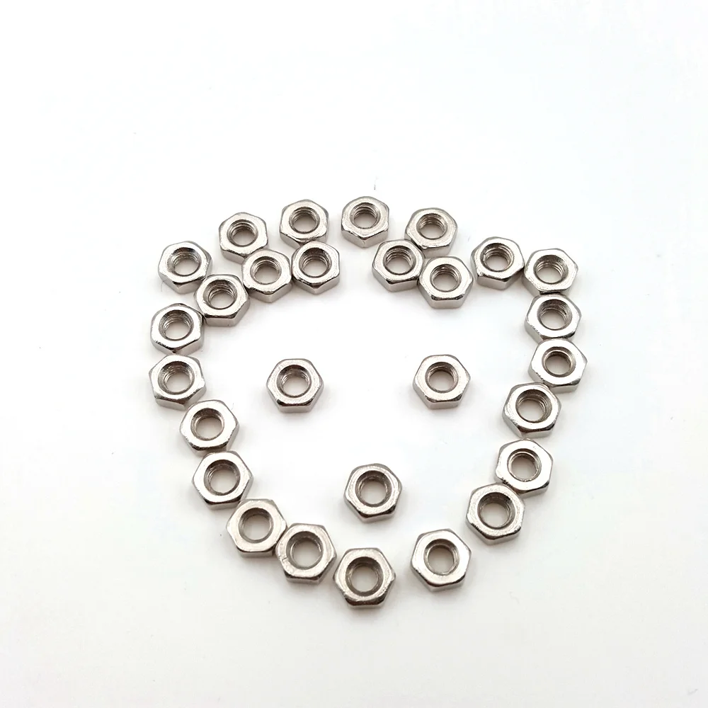 

100PCS/LOT M2 M2.5 M3 Steel Hexagon Nuts