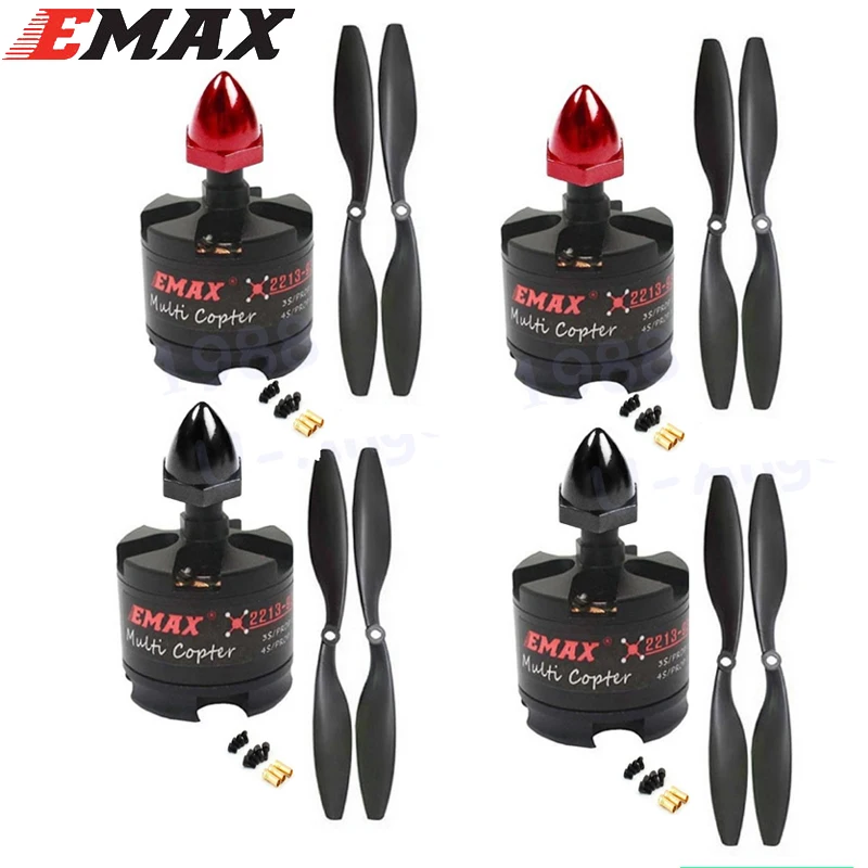 

4pcs EMAX 2212 MT2213 935KV Brushless Motor for F450 F550 X525 Multicopter Quadcopter 1045 Propellers Wholesale