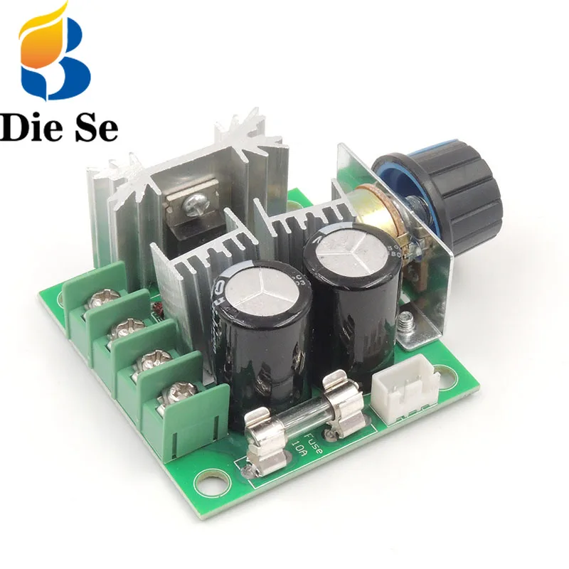 

Electronic Voltage Regulator Adapter DC12V 40V 10A single-phase Knob Motor Speed Regulator Switch Light Brightness Control