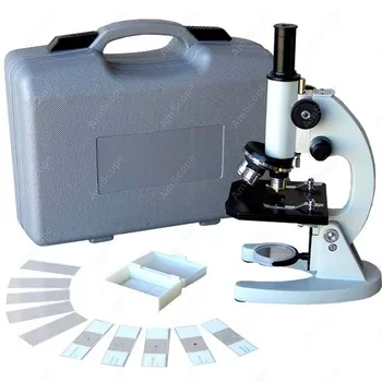 

Lens Biology Student-AmScope 40X-640X Metal Body Glass Lens Biology Student Microscope w ABS Case & Slide Kit M60A-ABS-PB10