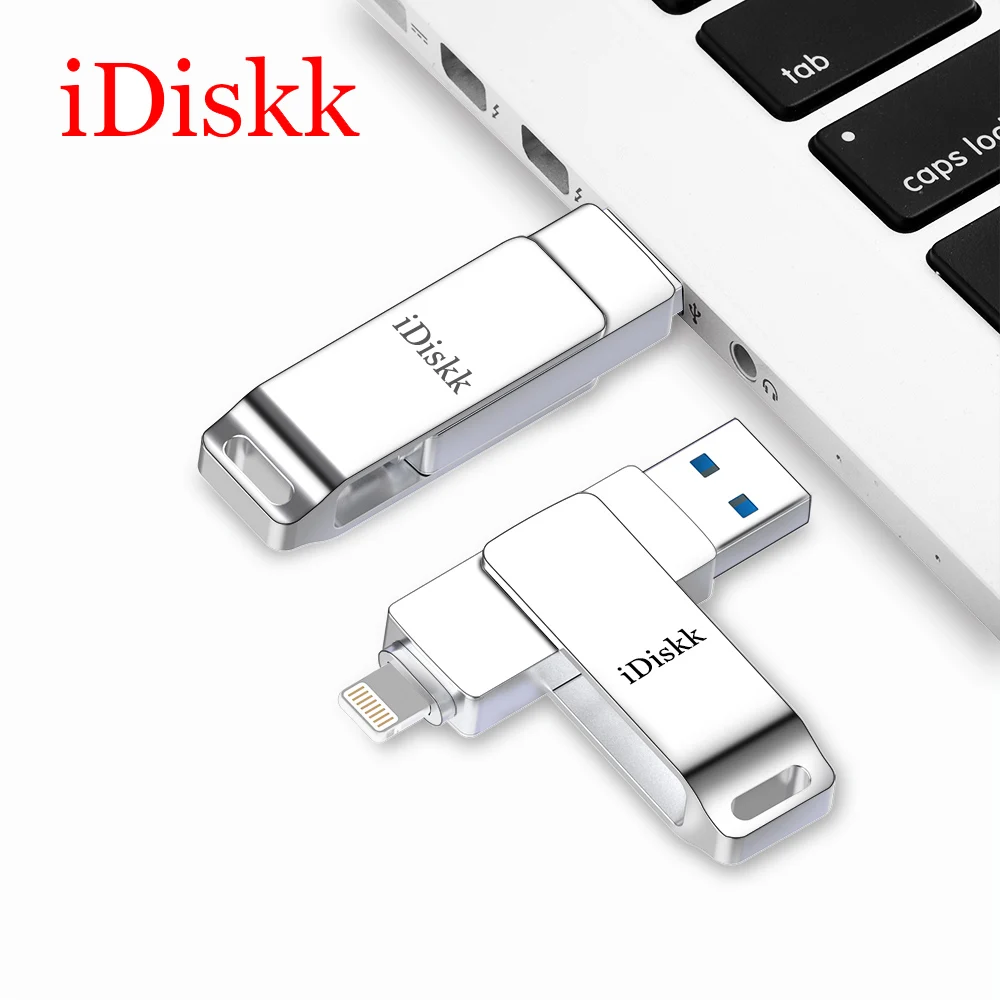 

iDiskk USB Flash Drive 32GB for Lightning/USB 3.0 USB MFi Certificed Pen Drive for iPhone Use 2 in 1 OTG Memory Stick Flash Disk