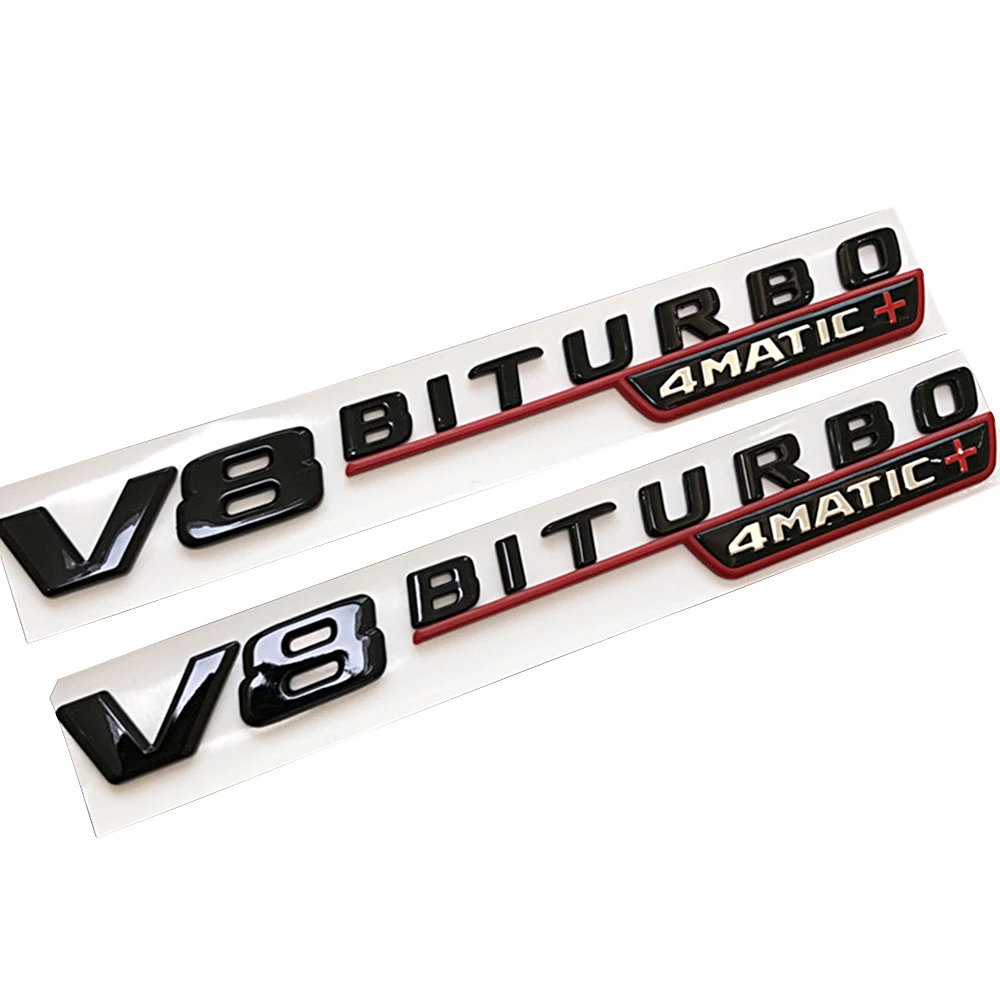 1 5 пар V8 BITURBO 4matic боковая наклейка с логотипом для Mercedes Benz AMG W211 W212 W213 W218 W220 W221 S350 S430