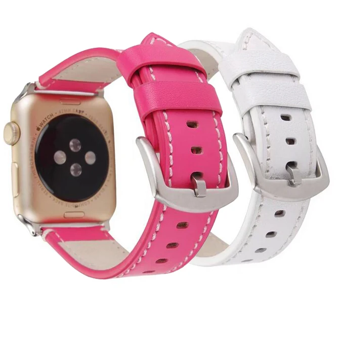 Классический Crazy Horse кожаный ремешок для iwatch Apple Watch Series1 2 3 замена 38 мм/42 мм Brown band |