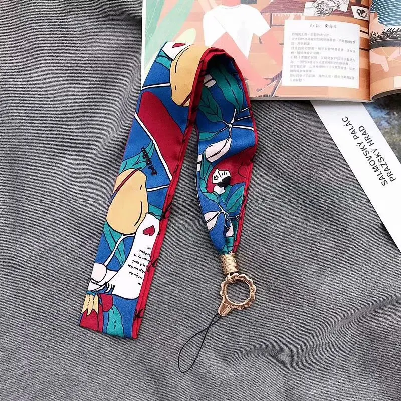 

Scarf Neck Straps Lanyard For Keys Hang Chain Key ID PASS Card Phone Strap Lanyard Funda SunFlower Buckle Key Straps