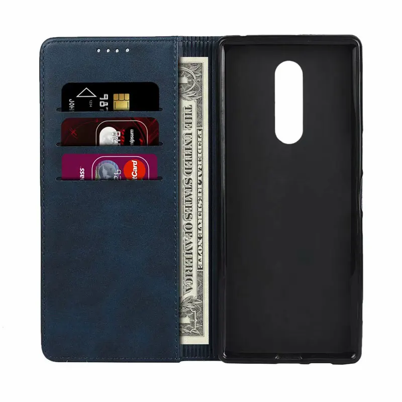 Coque Etui для sony Xperia XZ4 чехол кожаный чехол для sony XZ4 роскошный телячий зернистый Магнитный Флип кошелек Fundas сумки