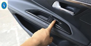 

Yimaautotrims Auto Accessory Armrest Window Glass Lift Button Frame Panel Cover Trim ABS Fit For Peugeot 3008 3008GT 2017 - 2020