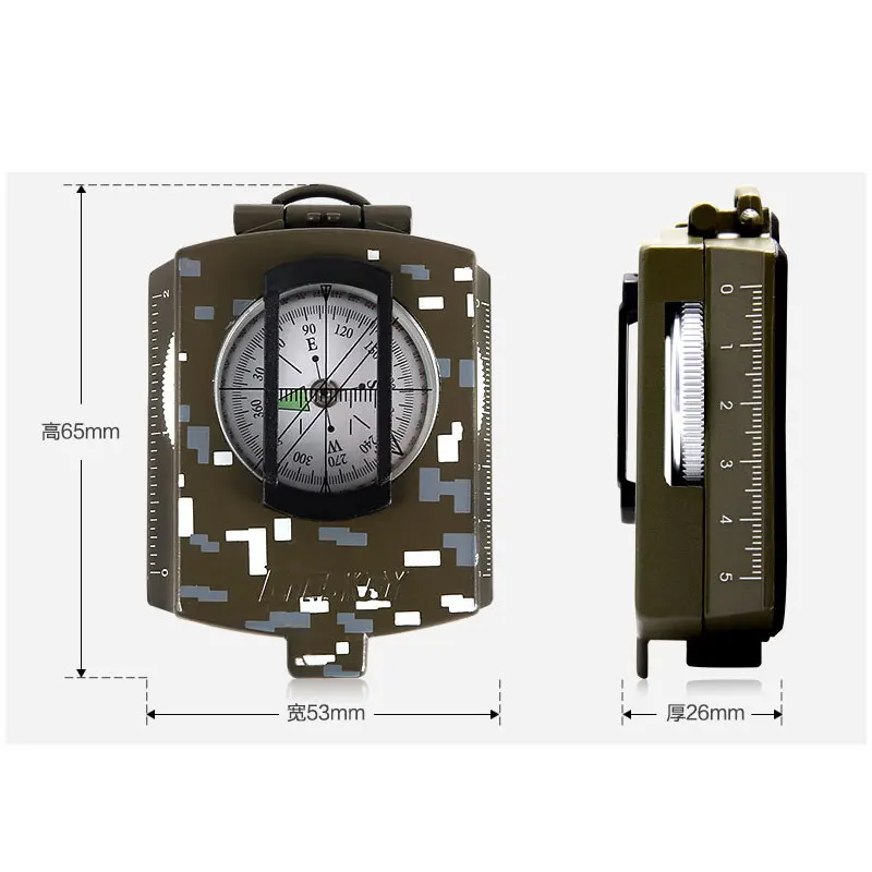 Multifunctional Outdoor Camping Fluorescent Dial Compass Map Scale Mini Professional Hiking Compass with Luminous Compass Multifunctional Outdoor Camping Fluorescent Dial Compass Map Scale Mini Professional Hiking Compass with Luminous Compass
