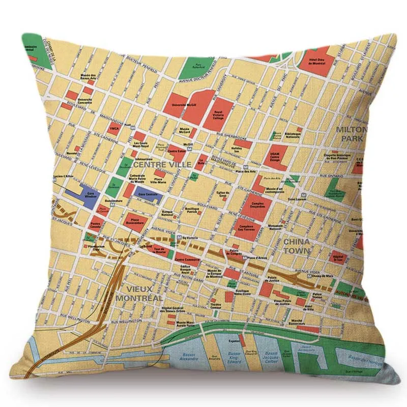 18 &quotкарта скандинавского города Bombay Boston Chicago Montreal US Cities Graphic Home декоративная