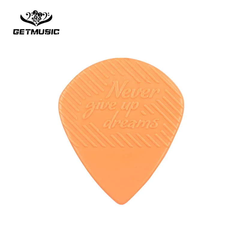 

100pcs/lot JOYO Guitar Pick "Never Give Up Dreams" 1.5mm Thinckness Black/Orange