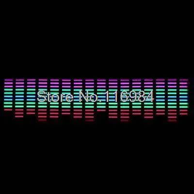 Автомобильная Наклейка 45x11 см музыкальный ритм СВЕТОДИОДНЫЙ Красочный вспышка