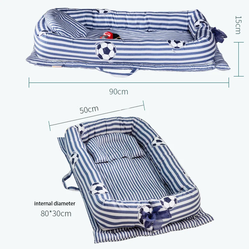 Детская кровать для новорожденных корзина детская кроватка дети складной спальный туристическая детская кроватка с бампером кроватка