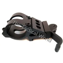 Тактический охотничий Airosft " 25,4 мм кольцо офсетное 45 градусов Быстрое расцепление QD 20 мм рельсовый винтовочный фонарь-лазер кольцо с зажимом