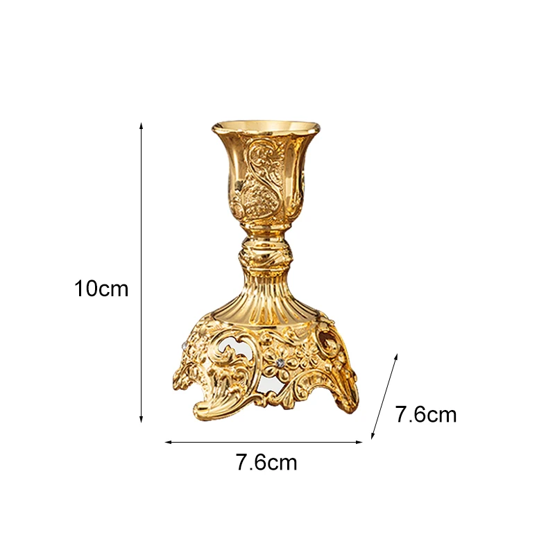 2 шт новые металлические подсвечники свадебный стол центральный подсвечник вечерние подсвечники для дома декоративный подсвечник - Цвет: Size S Gold Color