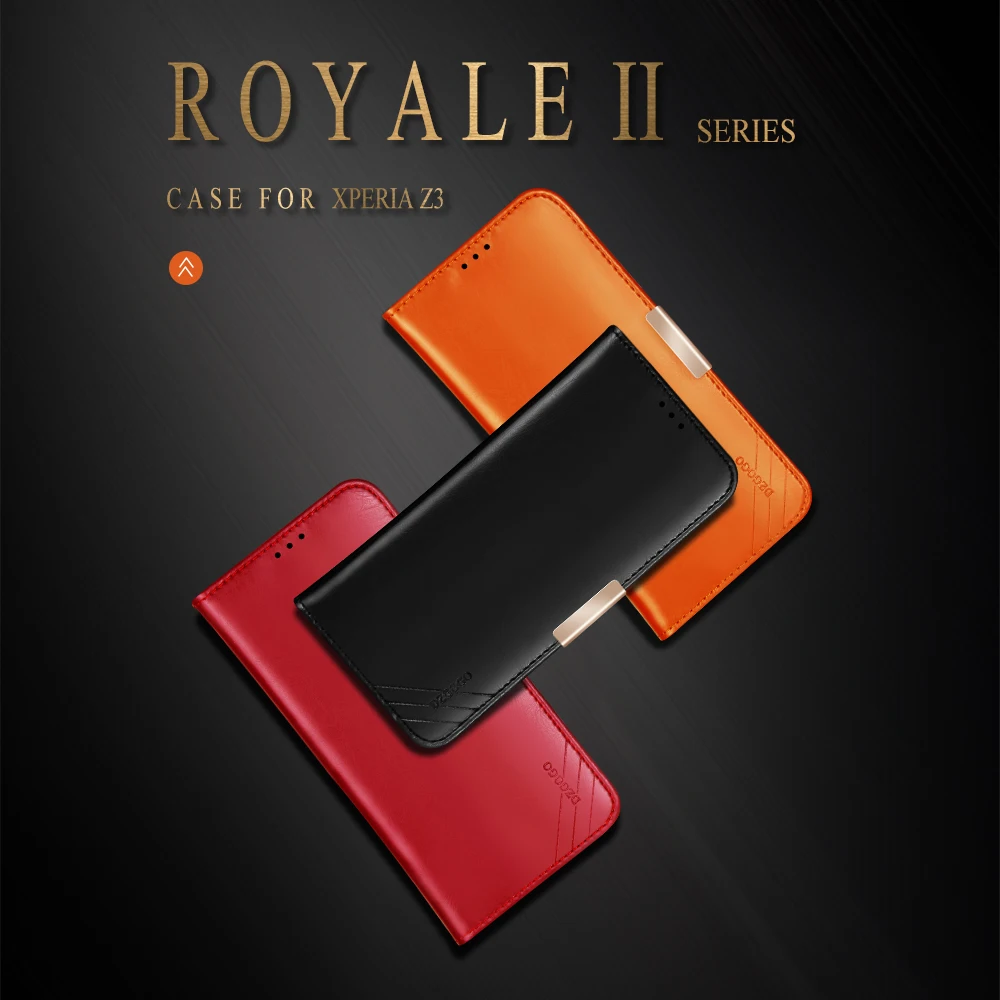 

DZGOGO For Sony Xperia Z3 Edge leather Adsorption Wallet Case For Sony Xperia Z3 Edge Cover Full protective Stand Busines Case
