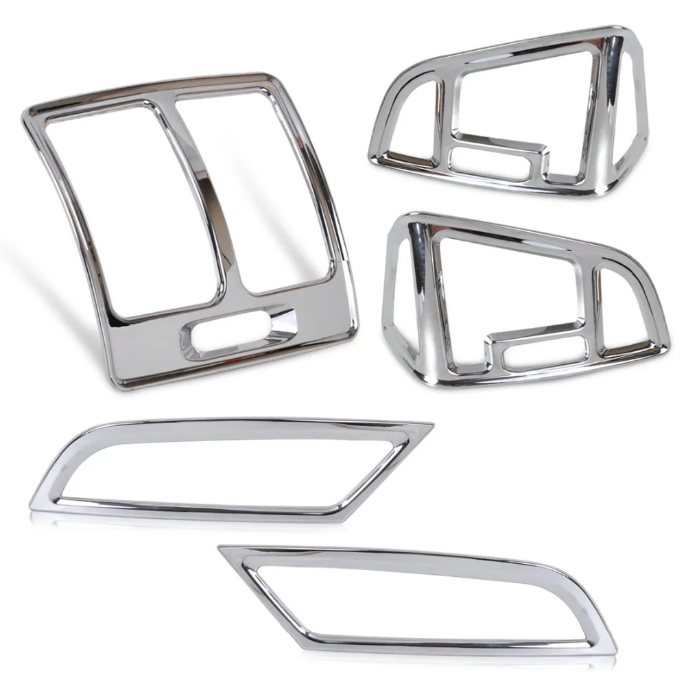 New 5pcs High Quality ABS Car Interior Air Condition Vent Outlet Cover Trim Garnish Kit for Ford KUGA ESCAPE 2013 2014 2015