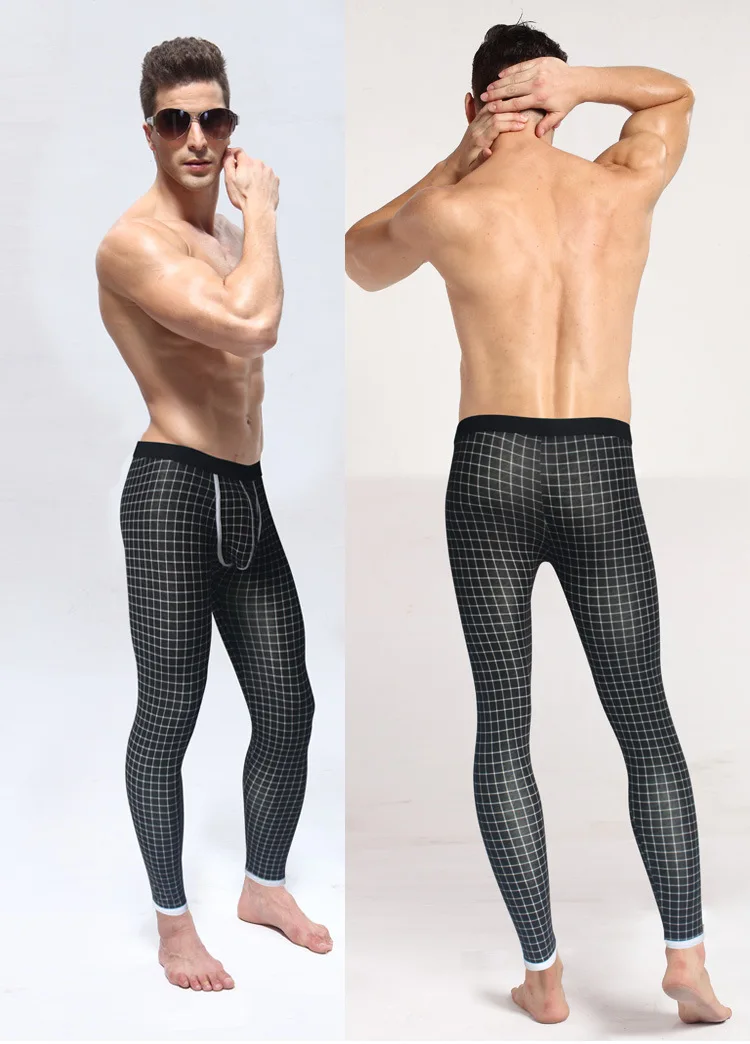 Новое поступление, тонкие мужские подштанники, Осеннее эластичное модальное теплое нижнее белье, мужские повседневные штаны для сна, одежда для бодибилдинга C9407