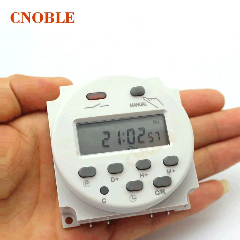 

CN101A AC220V AC110V DC24V DC12V Digital LCD Power Weekly Programmable Electronic Timer Relay Switch