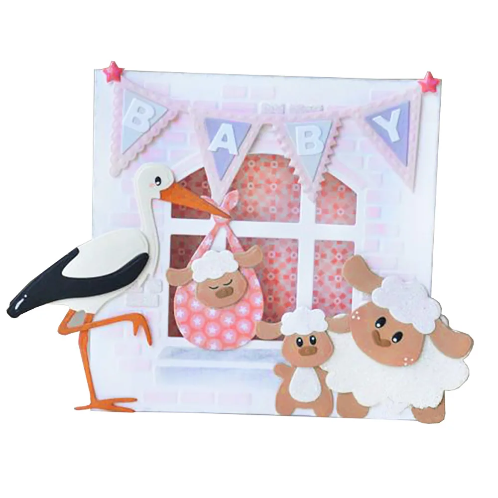 

Small Animal Stroller Metal Cutting Dies Stencil for Embossing Scrapbooking Craft Cut Dies DIY Book Photo Card Paper Decor Mold