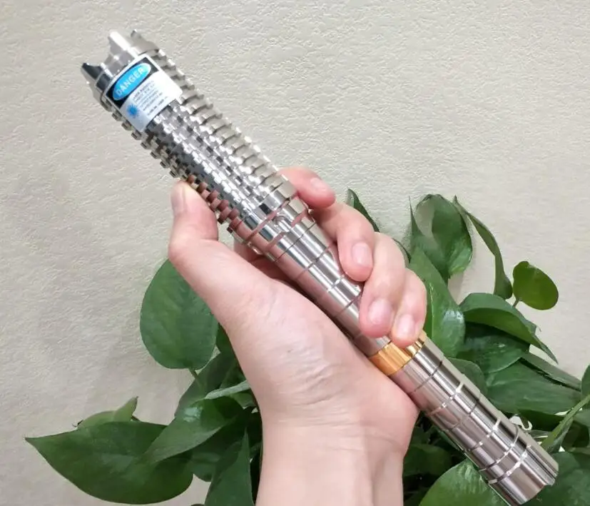 

Gift Package Super High Power 10 Miles Adjustable Focus 500000m Blue Laser Pointer Pen Military Visible Beam Laser Flashlight
