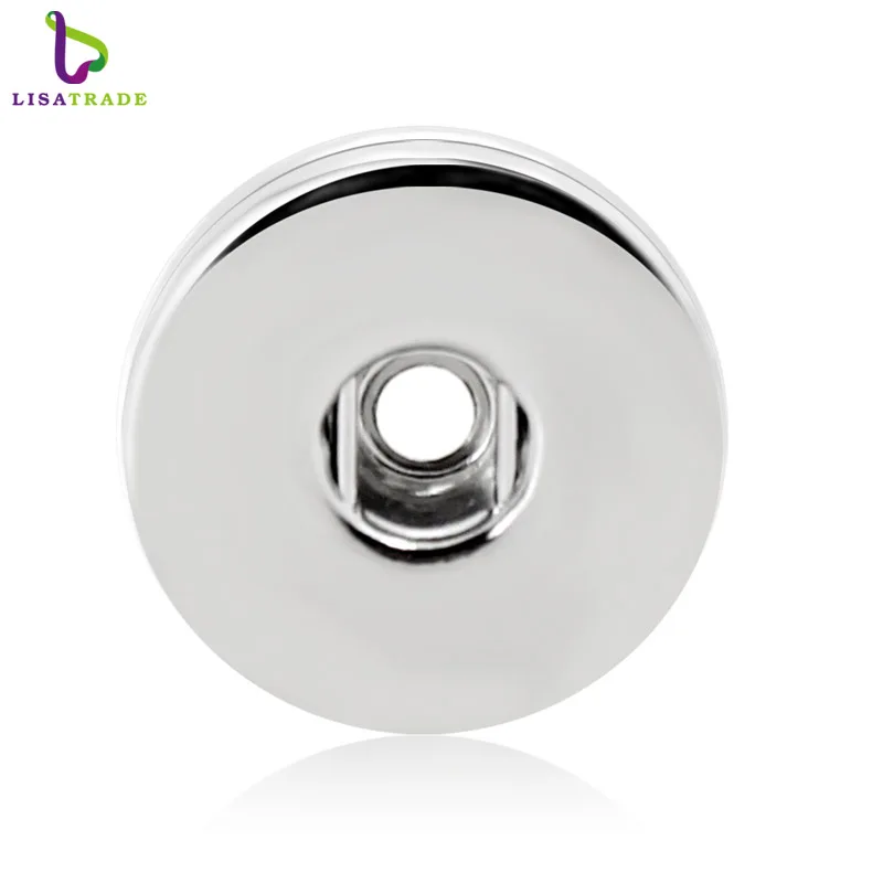 

10pcs! Snap Button Bases, 8mm Slide charm Silver round Button base, Fit 8mm Bracelet & 18mm Snap Buttons, DIY Jewelry LSSN117*10