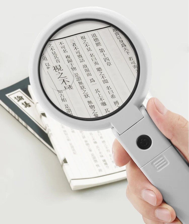 5X 11X Foldable Desktop and Handheld Magnifier USB Chargeable Magnifying Glass-13