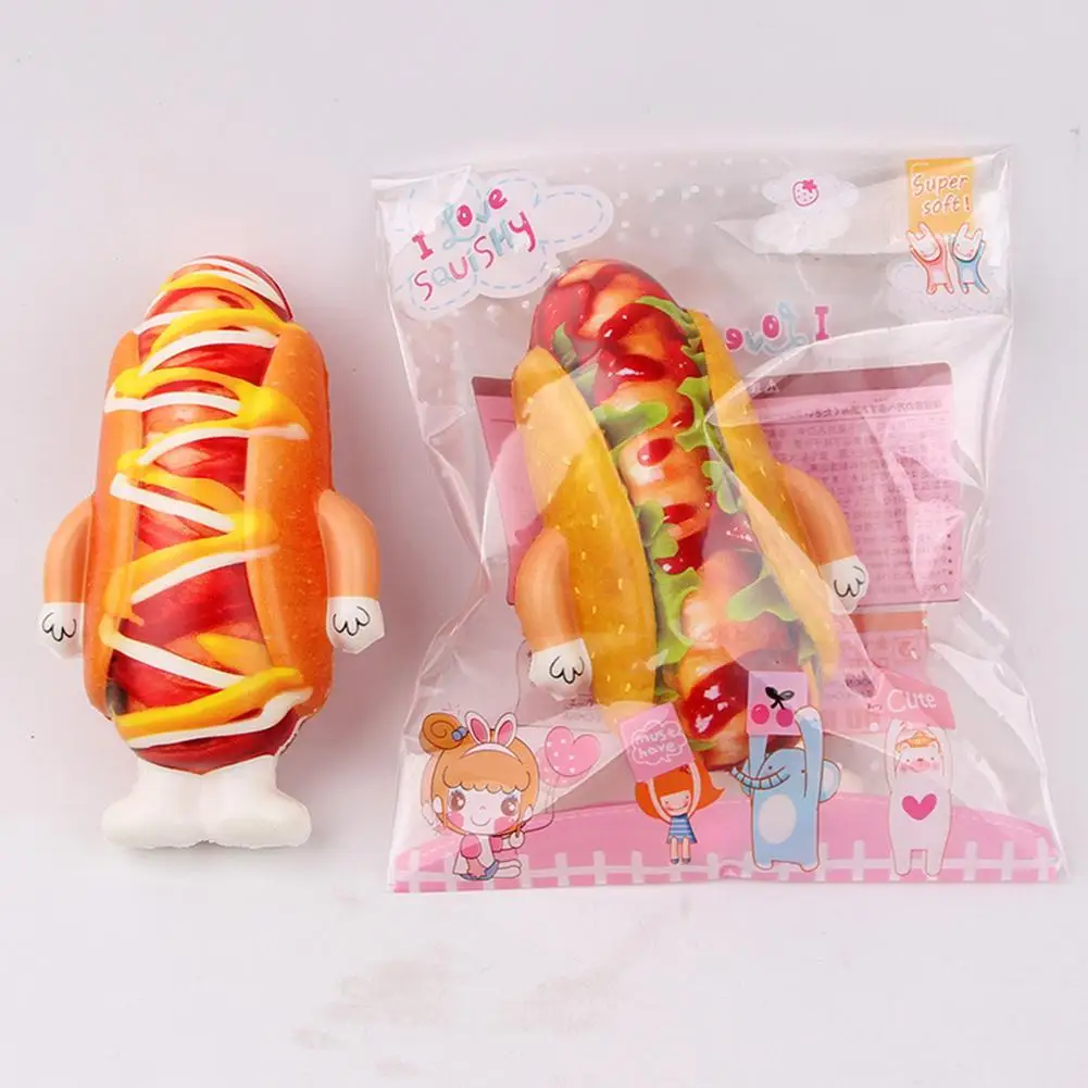LeadingStar сжимаемая детская имитация мультяшной искусственной колбасы для хот-догов сжимаемая, Успокаивающая игрушка