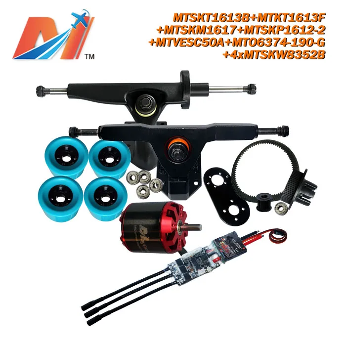 

Maytech for 24 volt electric motor 6374 190KV and e bike controller with remote and longboard trucks with wheels