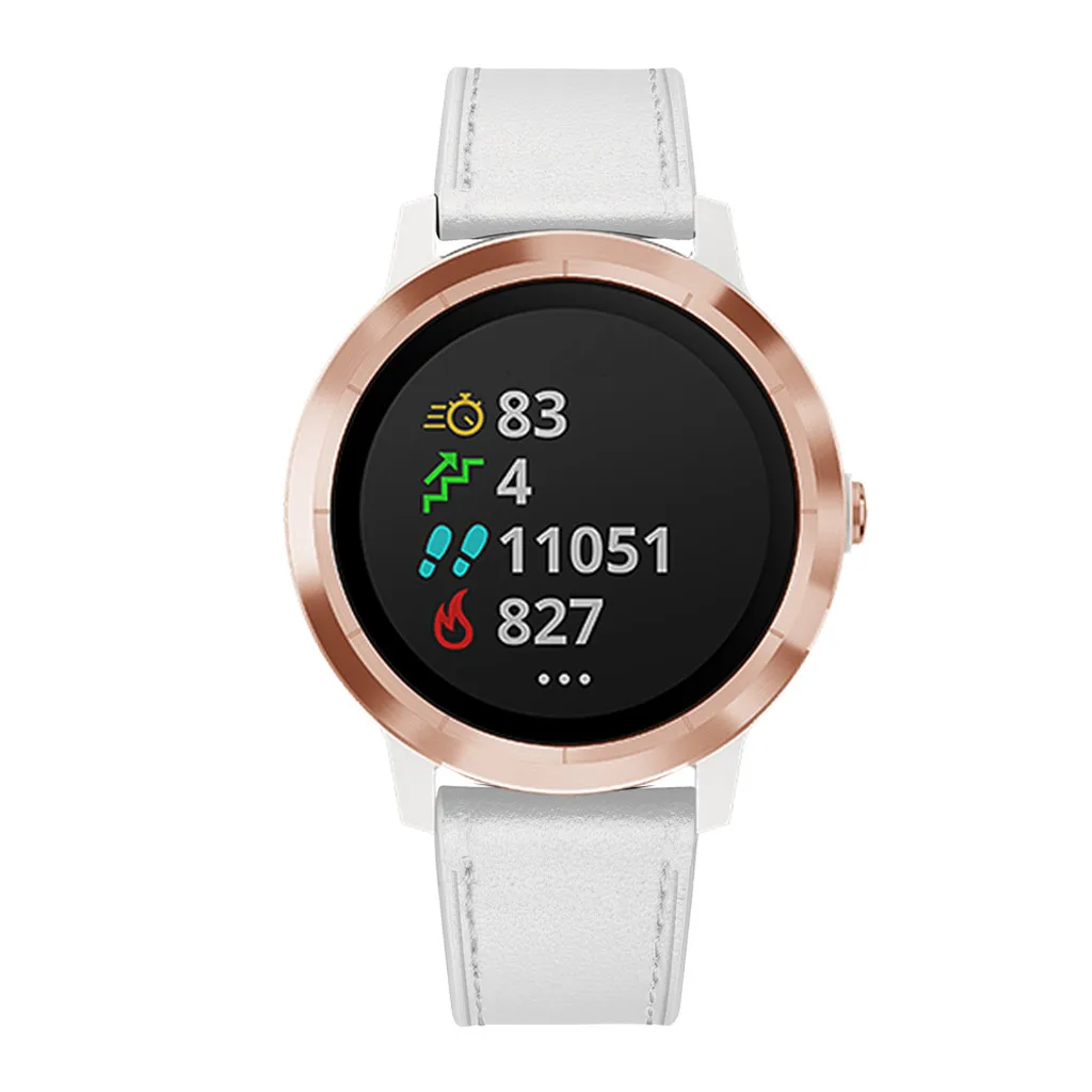 Отпустите ремешок из натуральной кожи 20 мм для Garmin Vivoactive3/Vivomove HR сменный ремешок на руку