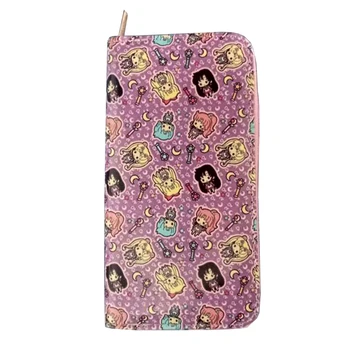 

Sailor Moon Cosplay Wallet Female PU Leather Wallet Leisure Purse Women Wallets Long Coin Purses Clutch Card Holders Carteras