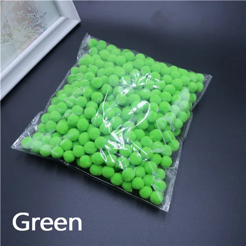 green 550 шт 8 мм круглые розовые, красные, белые, синие, фиолетовые, желтые, черные плюшевые шарики для поделок своими руками, помпоны, аксессуары для украшения свадебной одежды - Цвет: green