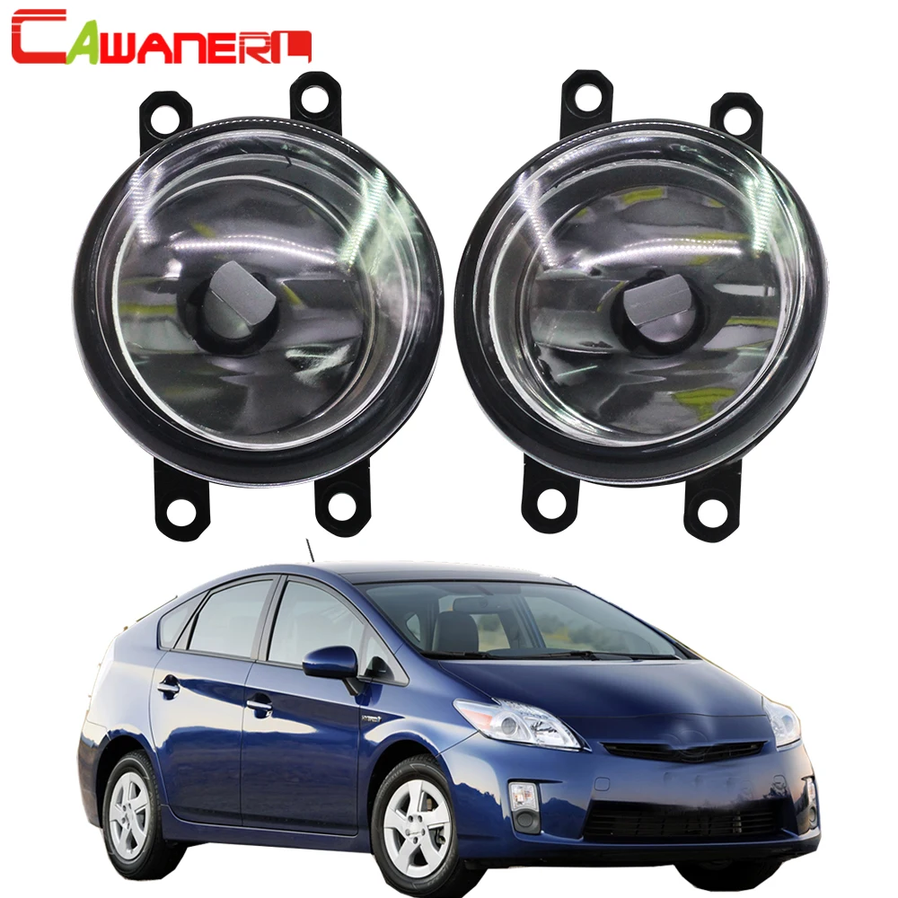 

Cawanerl 2 X Car Styling Front Fog Light Assembly Lampshade + H11 LED / Halogen Bulb 12V For Toyota Prius 2010 2011 2012