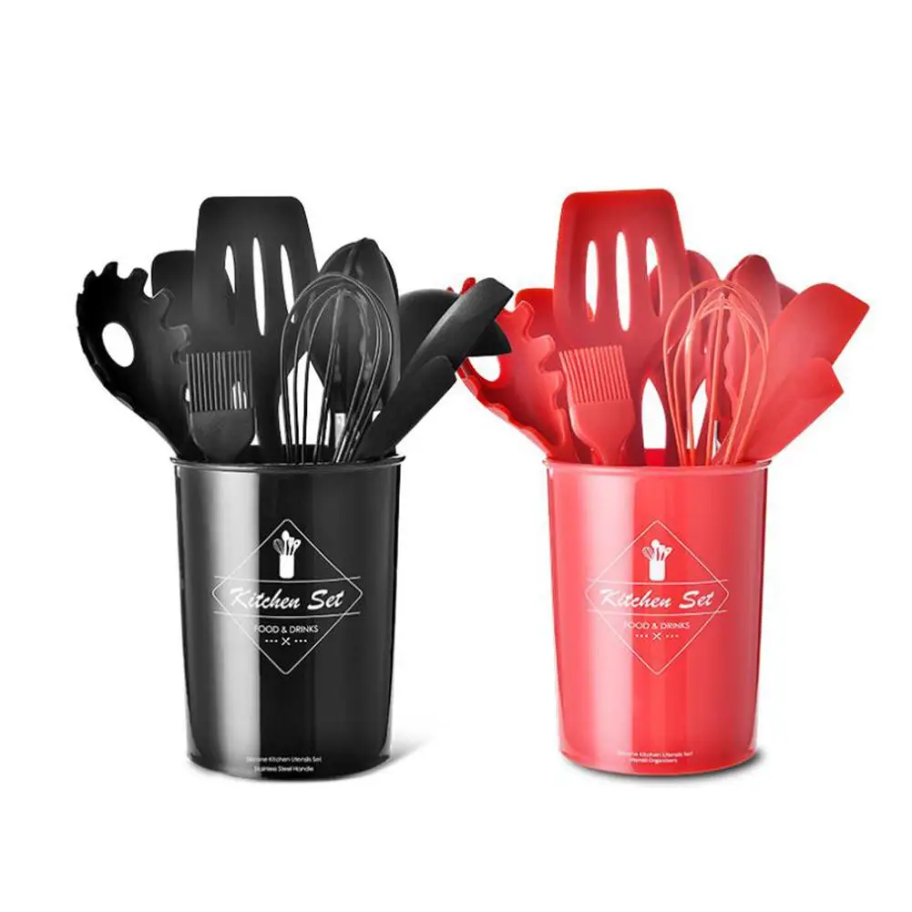 

TPFOCUS 11Pcs/Set Silicone Cutlery Storage Bucket Set for Kitchen Cooking Tools