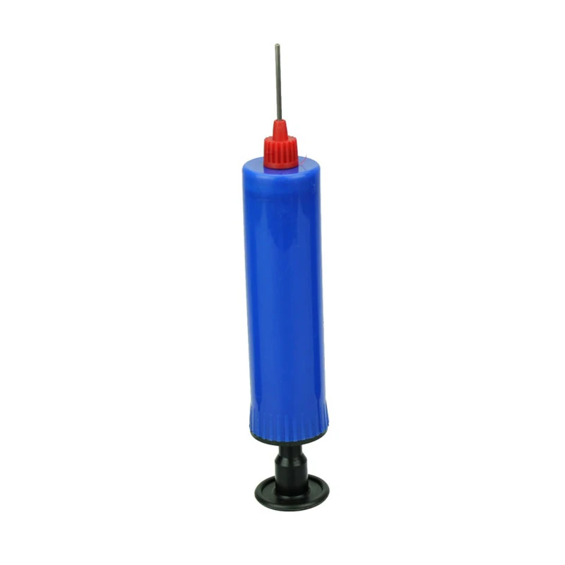 

Newly Plastic Blue Inflator Football Soccer Toy Inflatable Ball Hand Air Pump with Needle FMS19