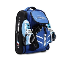 ZODOR профессиональная сумка для роликовых коньков, нейлоновый рюкзак для роликовых коньков, 90 мм, 100 мм, 110 мм, 125 мм, 4 колеса, 3 колеса, обувь для скоростных коньков
