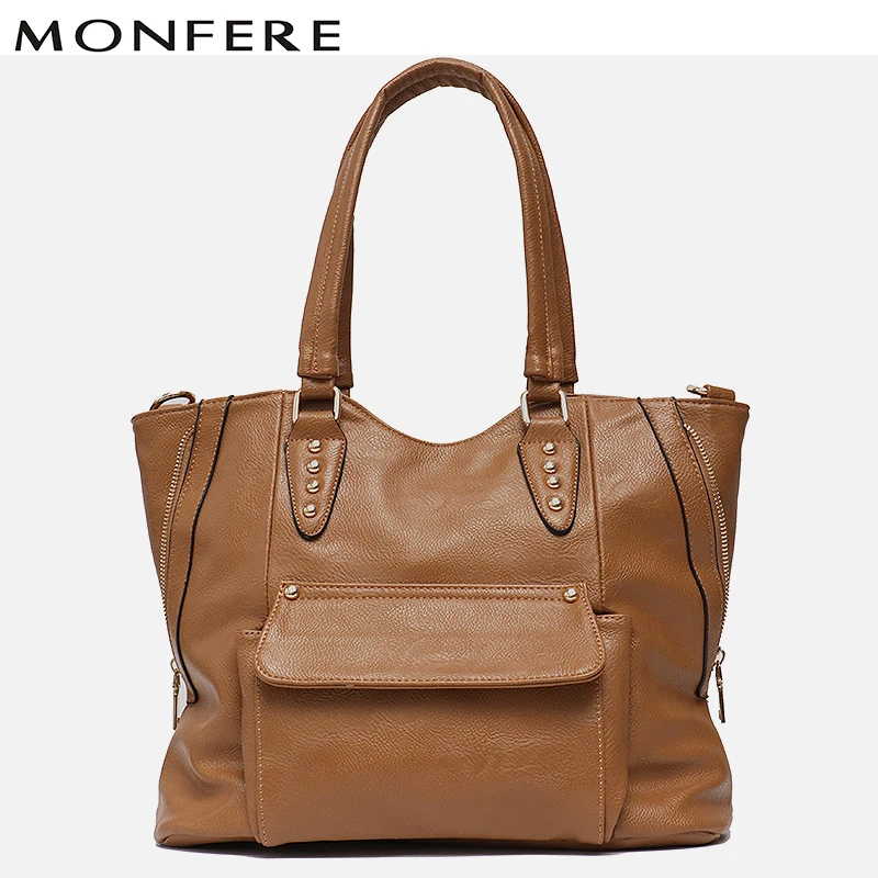 Large Vegan Leather Tote Bags