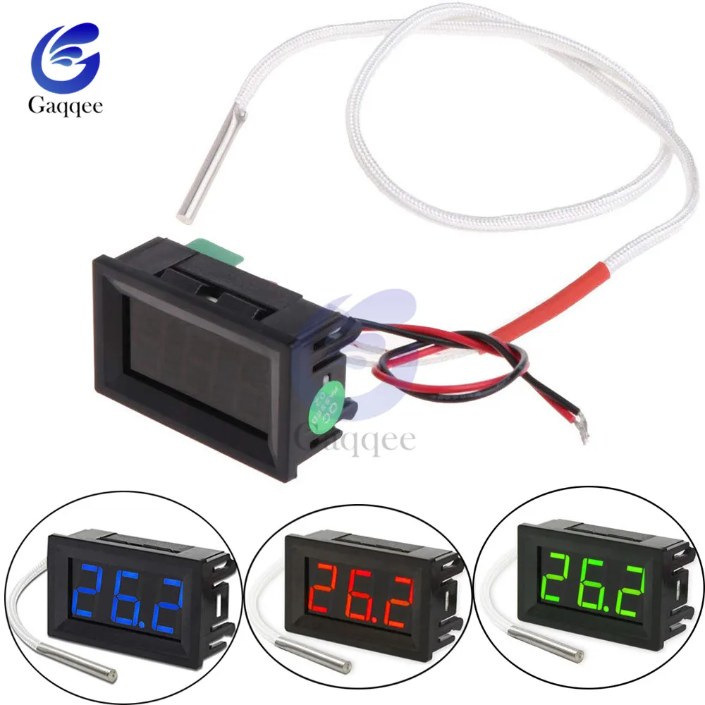 XH-B310 Digital tube LED Display Thermometer DC 12V Temperature Meter K-type R06 Stick Thermocouple Tester -30~800C thermograph |