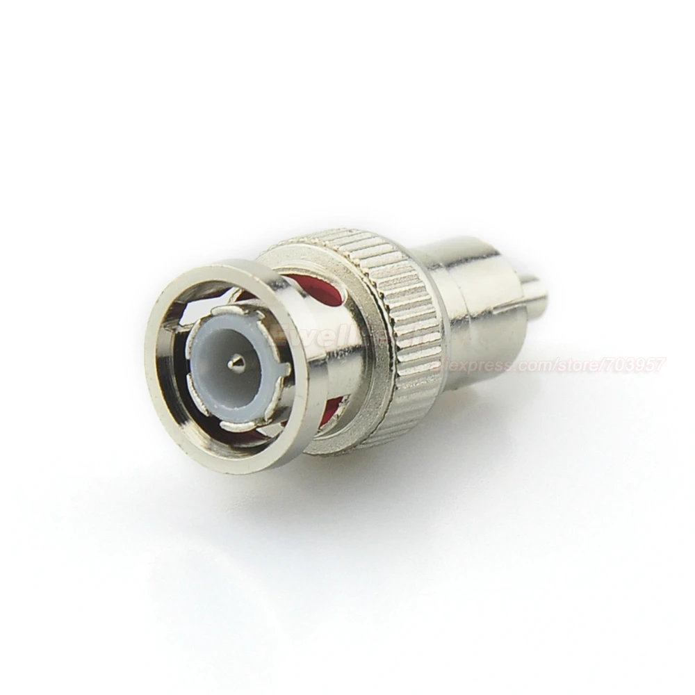 BNC Male to RCA Male Coax Connector Adapter Cable Coupler for CCTV Camera BNC Male to RCA Male Coax Connector Adapter Cable Coupler for CCTV Camera