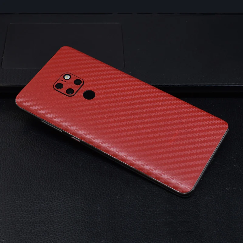 3D Carbon Fiber Film For Huawei Mate 20 Pro Leather Wooden Skin Back Stickers For Huawei Mate 20 Pro Protective Film Mate 20 Pro (5)