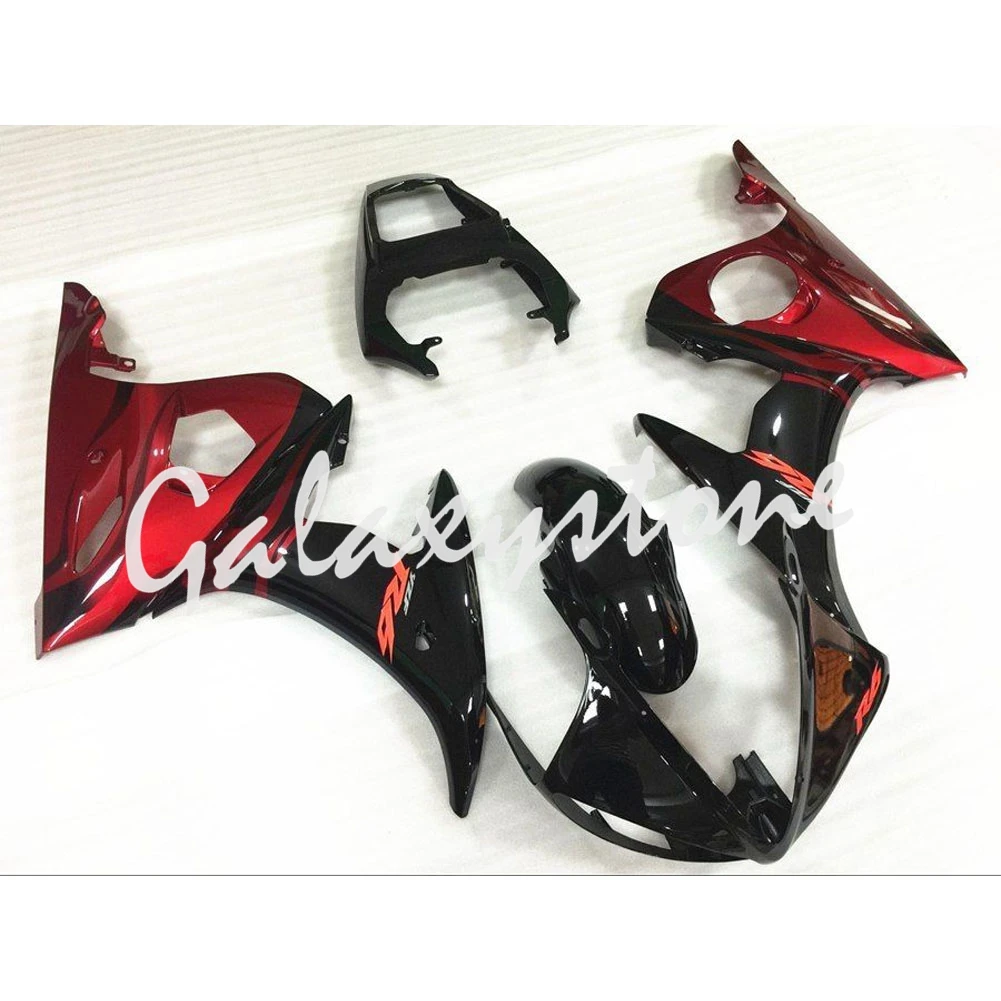 

Fit for Yamaha YZF-600 R6 2003-2004 ABS Injection Fairing Bodywork Set Black&Red