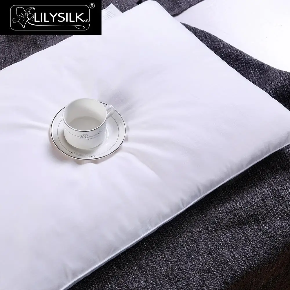 Шёлковая подушка в хлопковом чехле Lilysilk Бесплатная доставка|pillow sponge|pillow rabbitsilk floor